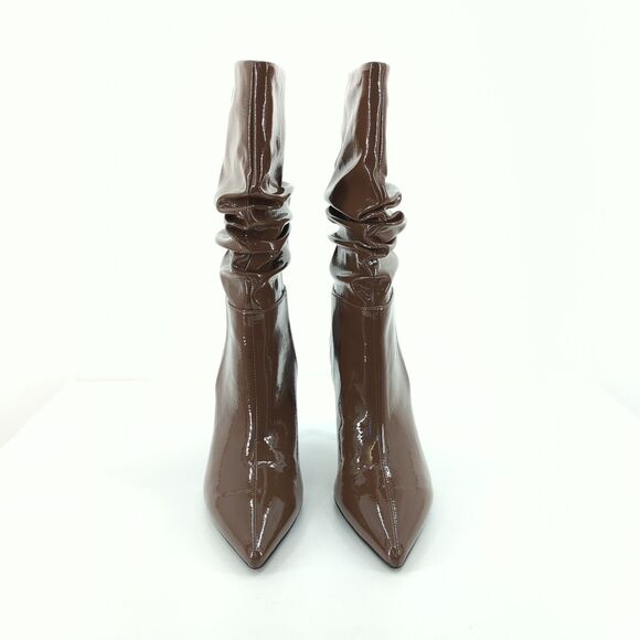 Jeffrey Campbell Women 5.5 Guillo Boots Light Brown Slouched Pointed Heel FLAW - Picture 2 of 9